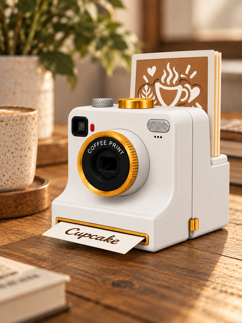 Instant Latte Art Printer in White
